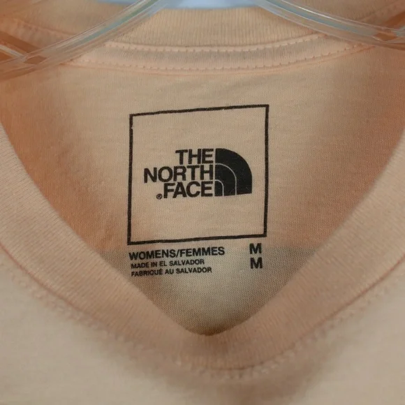 The North Face Light Orange Peach Short Sleeve T-Shirt Womens Size M - Picture 3 of 6